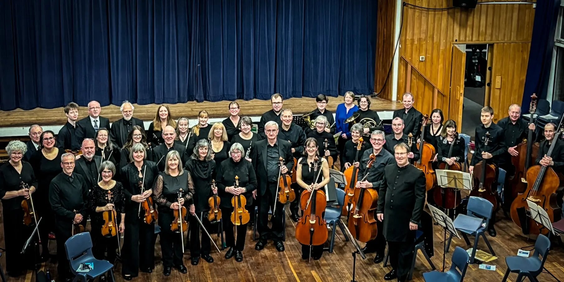 A group photo at the Spring 2024 concert